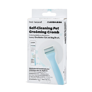 Self-Cleaning Pet Grooming Comb Automatic Luxury One-<b>Button</b> Cat and <b>Dog</b> Brush - Product Image 3