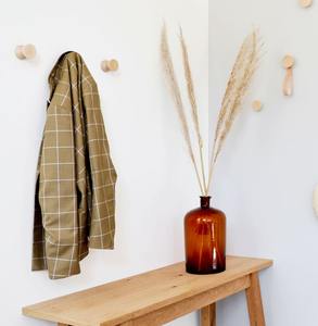 2025 Best Selling Modern Wall Mount Handcrafted Durable Natural Ash Wood Wall Hook Hanging Clothes - Product Image 6