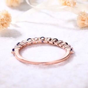 แหวนทองคำขาว18kt Tanzanite ดีไซน์ใหม่แหวนทองทึบดีไซน์ใหม่หรูหราพร้อมแหวนเพชรแท้ - Product Image 4