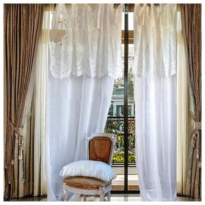 Wholesale Custom Quang Thanh Luxury Linen <b>Curtain</b> Modern Style Embroidered Floral Valances <b>Vintage</b> Living Home Hotel Resort Cafe - Product Image 1