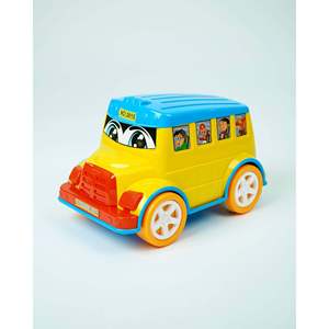Autobús de Juguete de Plástico con Fricción, Escala 1:5, Diversión en Grupo para Niños - Product Image 1