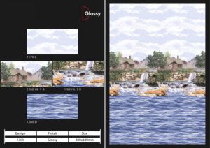 Azulejos de pared de cerámica brillante de árbol forestal de 300x600mm, adhesivo para baño, cocina, decoración Interior para apartamento, Villa, Hotel - Product Image 6