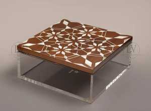 Caja de postre de madera y acrílico hecha a mano, elegante incrustación de nácar, ideal para regalos árabes de Ramadán y decoración festiva - Product Image 6