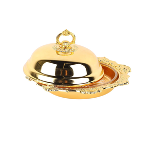 Fournisseur en gros Beurrier en laiton Boîte à beurre rectangulaire personnalisée Conteneur à beurre Look royal Beurrier en laiton fait à la main - Product Image 6