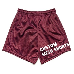 Pantalones cortos de malla para hombre hechos en Pakistán Pantalones cortos de entrenamiento deportivo hechos de poliéster sublimado con pantalones cortos de malla de diseño personalizado - Product Image 2