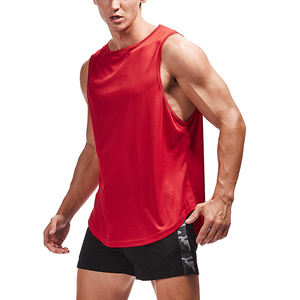 Camiseta sin mangas de secado rápido con logotipo personalizado para gimnasio y fitness - Product Image 2