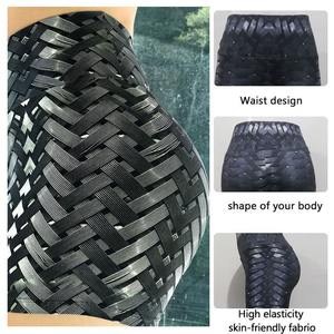 Vente en gros de shorts de yoga imprimés shorts de fitness pour femmes shorts de yoga taille haute ajustés pour femmes - Product Image 5