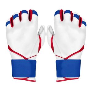 Gants de frappe de baseball en cuir véritable, couleur personnalisée, service professionnel ODM OEM, sangle de poignet réglable, gants de sport - Product Image 1