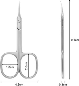 High Quality Baby Cuticle Nail <b>Scissors</b> Stainless Steel <b>Scissors</b> Professional <b>Manicure</b> <b>Scissors</b> Curved Shape - Product Image 2
