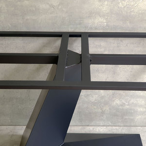 Heavy Duty <b>Cast</b> Iron Dining Table Legs CHBBA005 <b>Powder</b>-Coated Industrial Luxury Design Styles for Kitchen Hotel Park Furniture - Product Image 4