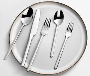 Ensemble de couverts en acier inoxydable poli mat de qualité supérieure, style américain, pour mariage, hôtel et restaurant - Product Image 1
