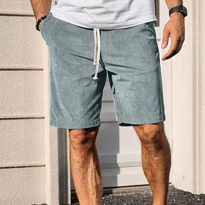 <b>Men's</b> Casual 300gsm Heavyweight Cotton Jogger <b>Shorts</b> Streetwear Solid Color Loose <b>Sweat</b> <b>Shorts</b> for <b>Men</b> 100% Cotton Material - Product Image 2