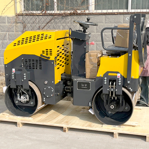 Construction <b>Machinery</b> 2ton 3ton 4ton 5Ton Diesel or Gasoline Mini Compactor Road Roller Ride on Asphalt Roller with Rubber <b>Tyre</b> - Product Image 2