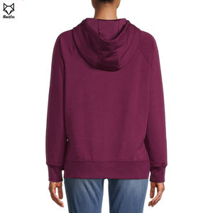 OEM personnalisé femmes foncé respirant écologique doublé polaire pull à capuche anti-boulochage transfert de chaleur impression hiver à capuche - Product Image 4