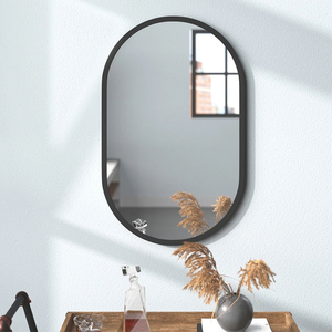 Miroir mural en bois irrégulier pour salon, décoration intérieure, miroir naturel, monté dans le couloir, miroir mural décoratif moderne - Product Image 2