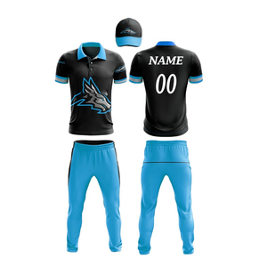กางเกงเครื่องแบบคริกเก็ตและเสื้อเจอร์ซีย์,น้ำหนักเบาใส่สบายพิมพ์โลโก้และตัวเลขชุดคริกเก็ต
