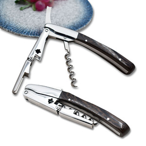 <span class=keywords><strong>Tire</strong></span>-bouchon manuel en acier inoxydable écologique de haute qualité, lame de 4,5 cm, manche en bois de chêne/wengé, marque <span class=keywords><strong>Laguiole</strong></span> - Product Image 5