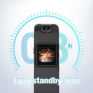 กล้องบันทึกวิดีโอแบบสวมใส่ตัว ความละเอียด 1080P Full HD พร้อมเลนส์หมุนได้ 180 องศา สำหรับการรักษาความปลอดภัย - Product Image 1