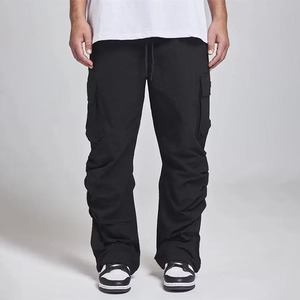 2024 personnalisé hommes Street Style Joggers toile pantalons décontractés avec poche pour garçons hommes empilés Joggers - Product Image 5