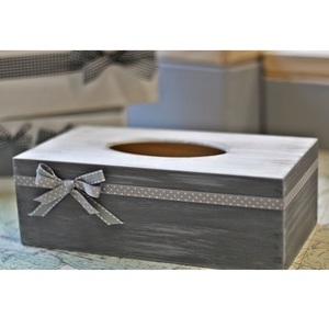 Boîte à mouchoirs en MDF design pour restaurants conçue pour l'hygiène de style et la facilité d'utilisation pendant le service des repas - Product Image 1