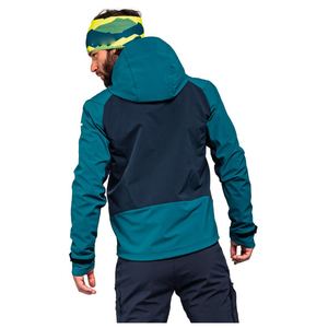 Custom Men's Hooded Softshell Jacket Lightweight Waterproof Windproof Breathable Coated Nylon Winter Jacket - Product Image 5