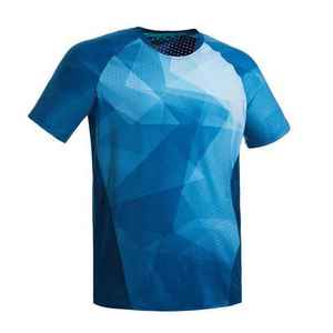 Uniforme personnalisable de badminton et de tennis pour homme séchage rapide respirant confortable avec design de sublimation personnalisé sur le logo avant - Product Image 1