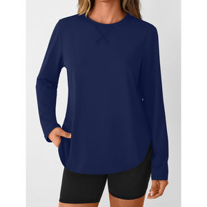 Hauts d'entraînement à manches longues pour femmes athlétique UPF 50 + chemises de protection contre les éruptions cutanées course Gym séchage rapide SLim Fit haut de Yoga - Product Image 2