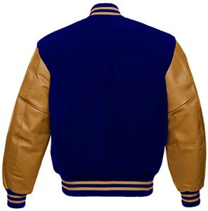 Veste universitaire de baseball en laine de base pour hommes, vêtements d'extérieur Letterman respirants avec rivet et décoration camouflage - Product Image 4