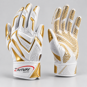Guantes de Fútbol Americano Deportivos, Dedos Completos, PU Transpirable, Antideslizantes, Correa de Muñeca Ajustable, para Todas las Temporadas - Product Image 6