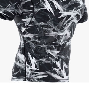 Chemises de sport MMA à manches courtes pour hommes avec logo personnalisé, pour les sports d'équipe, performance, compression, sous-vêtement de fitness - Product Image 6