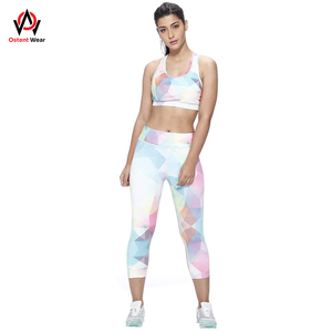 Vente directe d'usine ensembles de fitness sans couture pour femmes costume de yoga réversible à carreaux de grande taille vêtements de sport d'entraînement respirants - Product Image 4