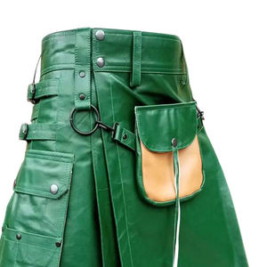 Diseño de logotipo personalizado, falda escocesa de cuero, suministro directo de fábrica disponible en diferentes tamaños y colores - Product Image 6