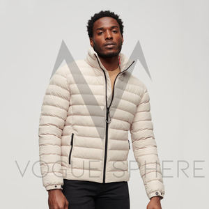 Chaqueta de Algodón Cálida de Fábrica con Capucha y Cuello Alto, Diseño de Color Sólido, Chaquetas de Invierno Acolchadas de Alta Calidad para Hombre - Product Image 1