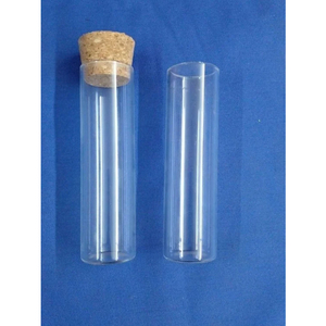Tube à essai en verre de liège en bois de haute qualité pour laboratoire, expériences scientifiques et stockage d'échantillons - Product Image 1