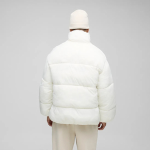 Veste à bulles personnalisée pour hommes hiver imperméable à capuche col montant activités de plein air vente en gros - Product Image 2