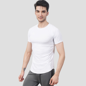 2025 último diseño camisetas casuales para hombres de alta calidad 100% algodón ajuste suelto patrón sólido lona en venta - Product Image 3