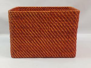 Handwoven mây lưu trữ giỏ Tự nhiên Hình chữ nhật bin cho nhà, tủ quần áo, hoặc sử dụng kệ - Product Image 3