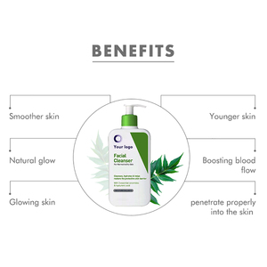 Vente chaude Organique Nettoyage En Profondeur Nettoyant Pour Le Visage Lisse Moussant Nettoyant Tube à Bas Prix Produit Hydratant - Product Image 4