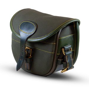 Sac à cartouche en cuir véritable avec boucles en laiton attachées au beau design tir camouflage uniforme tactique - Product Image 6