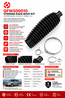 Kit soufflet de crémaillère de direction QFW500010 pour Land Rover Discovery 3 4 LR3 LR4 Pièces automobiles de direction