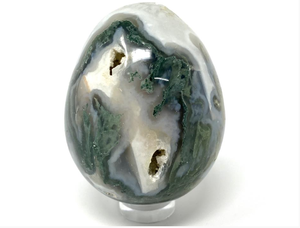 ไข่โยนีสำหรับขาย,ผลึกบำบัดจากธรรมชาติหินมอสส์ไข่อาเกตไข่ขัดธรรมชาติ - Product Image 3