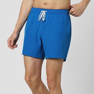 OEM pantalones cortos de tabla para hombre pantalones cortos de tabla de surf de lona tropical antiarrugas tela Spandex cintura media traje de baño ligero - Product Image 6