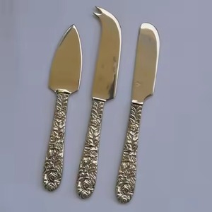 Elegant Style Stainless Steel Cheese Server Set with Designer Handle Serveware - Product Image 2