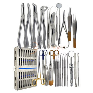 Gran oferta de elevadores, juego de instrumentos de fórceps, 75 Uds., elevadores dentales orales, juego de instrumentos de fórceps - Product Image 4