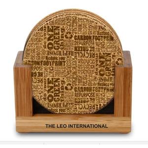 Posavasos Decorativos de Estilo Nórdico, de Alta Calidad, en Madera, Forma Cuadrada, Juego de 4 - Product Image 3