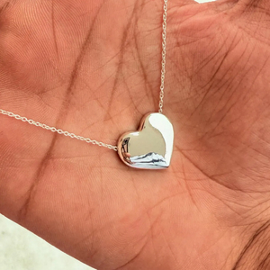 Collar de Plata de Ley 925 con Diseño Moderno y Elegante, con Colgante en Forma de Corazón, para Uso Diario, Joyería de Lujo para Mujer - Product Image 2