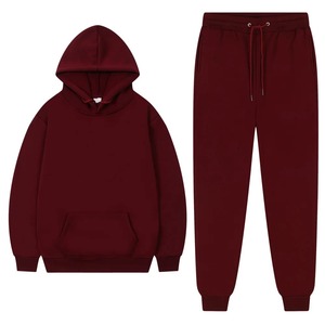 Ensembles de survêtement pour hommes, sweat à capuche et pantalon pour femmes, couleur unie, pull à capuche + pantalon, ensembles de vêtements de sport décontractés pour hommes - Product Image 6