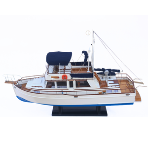 MODÈLE GRAND BANKS BATEAU EN BOIS FABRIQUÉ À LA MAIN POUR LA DÉCORATION DE LA MAISON LIVRAISON RAPIDE NAUTIQUE DE LUXE - Product Image 1