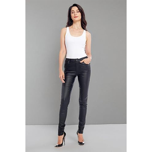 Jeggings extensibles pour femmes à la mode Pantalon legging en faux cuir Poches Casual Winter Regular Plus Sizes Fiable Factory Suppliers - Product Image 3