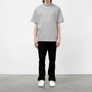 Colección de verano, camiseta de gran tamaño con hombros caídos para hombre, 100% de algodón, fabricante personalizado al por mayor, ropa, camiseta para hombre - Product Image 4